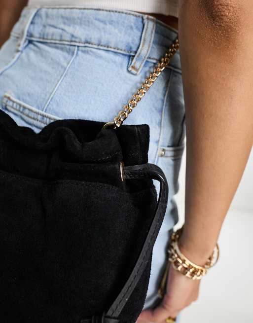 Fanny Pack in Black Vlvt Leather