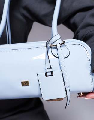 River Island East West Shoulder Bag In Blue