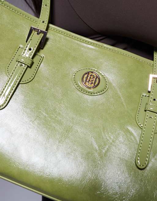River Island East West tote bag in green
