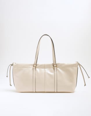RIVER ISLAND EAST WEST TOTE SCRUNCH BAG 