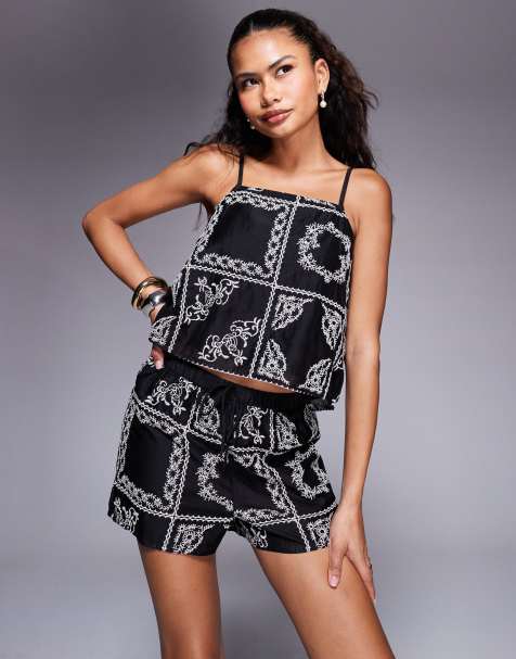 River Island – Einstecktuch in Schwarz, Kombiteil - view 1