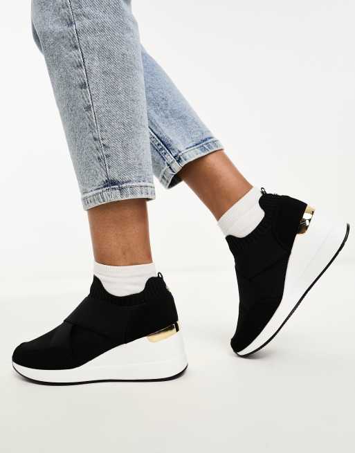 River island wedge store trainers