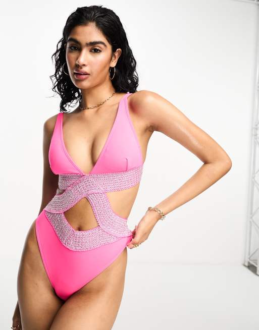 Cerise hot sale pink swimsuit