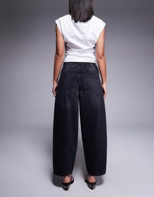 RIVER ISLAND ELASTICIZED BARREL LEG JEANS 