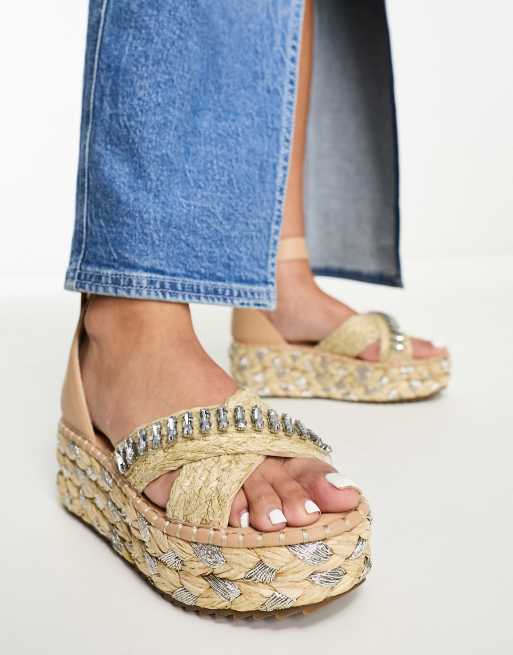 Embellished 2025 espadrille sandals