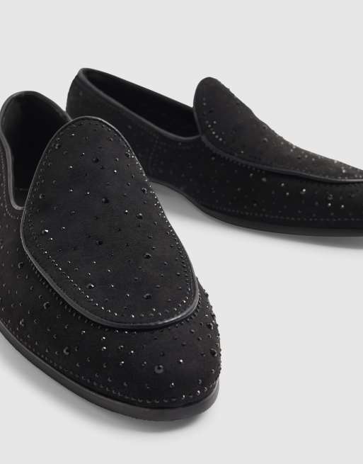 River Island Embellished loafers in black, 3 of 4