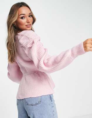 river island pink cardigan dress