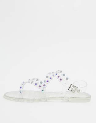 river island jelly flip flops
