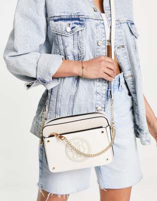 River Island Across body bag - white 