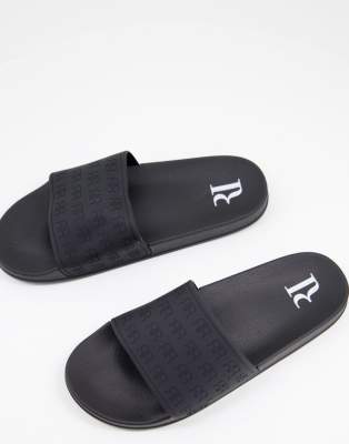 jordan slides all black