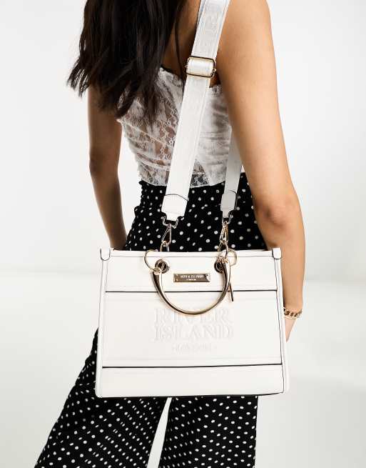 GUESS White Tote Bags