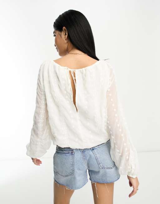 Chiffon bubble store hem tops