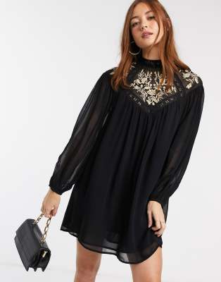 river island smock dress