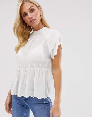 embroidered top asos