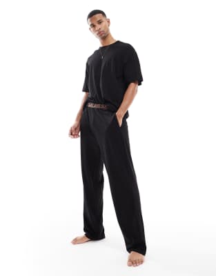 River Island - Ensemble confort en modal - Noir - view 1