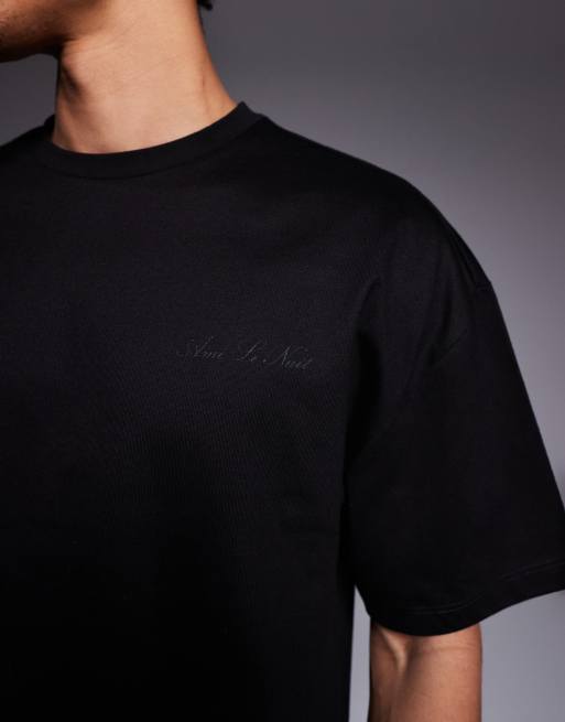 River Island - Ensemble pantalon de jogging et t-shirt en jersey - Noir, 4 de 5