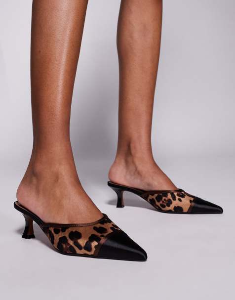 River Island - Escarpins à talon et imprimé léopard - view 1