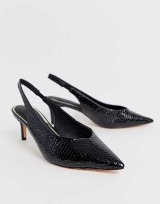 escarpin bride arriere petit talon