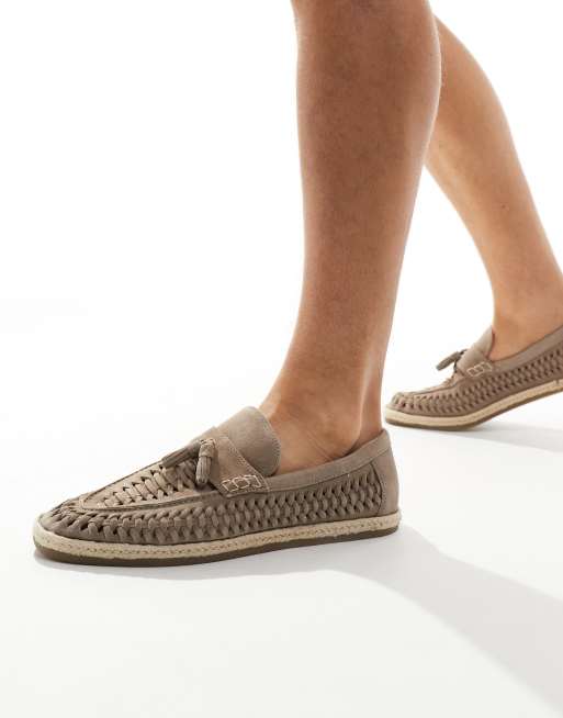 River island fashion woven loafers