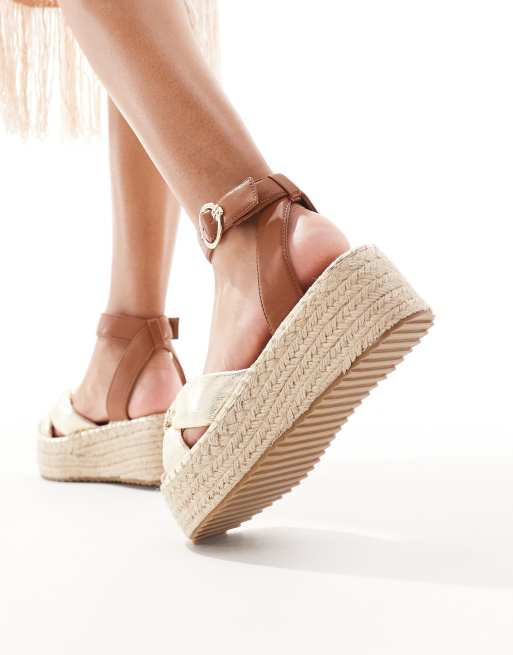Espadrille sandals river island clearance
