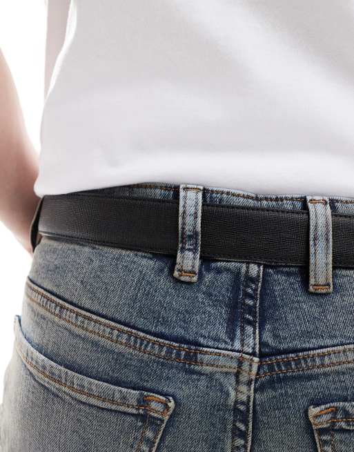 River Island essential belt in black, 3 of 3
