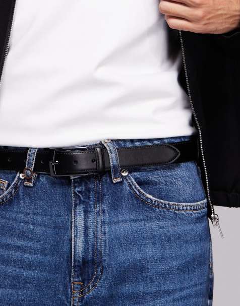 River Island essential belt in black - view 1