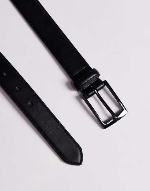 River Island essential belt in black, 3 of 3