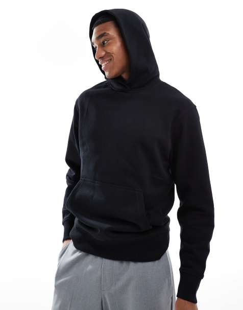 River Island essential hoodie in black - view 1