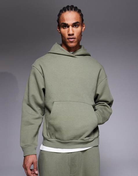 River Island essential hoodie in khaki - view 1