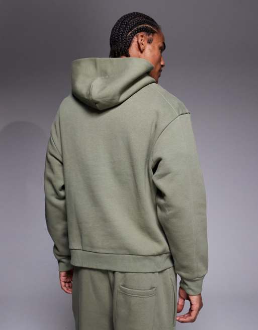 River Island essential hoodie in khaki, 3 of 5