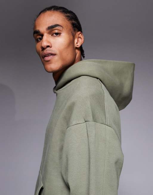 River Island essential hoodie in khaki, 4 of 5