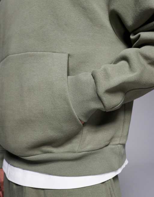 River Island essential hoodie in khaki, 5 of 5