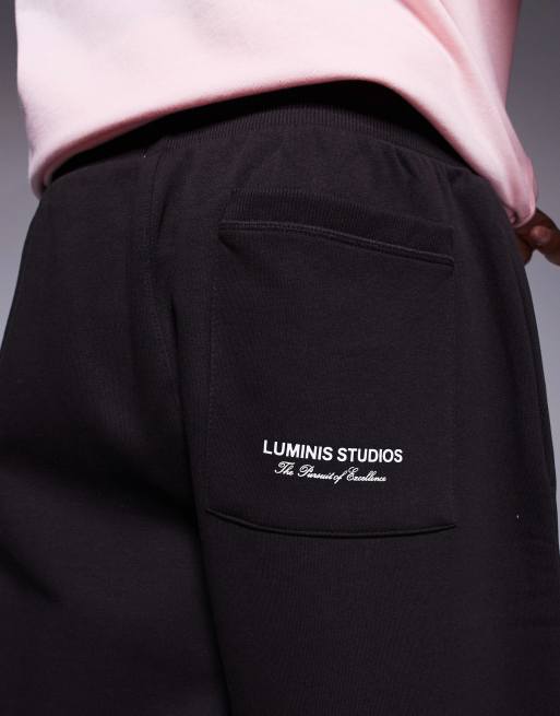 River Island essential 'LUMINIS' wide leg jersey shorts in brown, 4 of 5