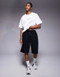 [River Island] River Island essential wide leg jersey shorts in black S BLACK