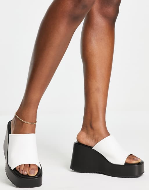 River island store white mules