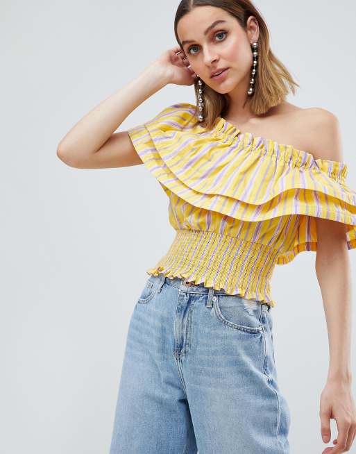 River island best sale one shoulder top