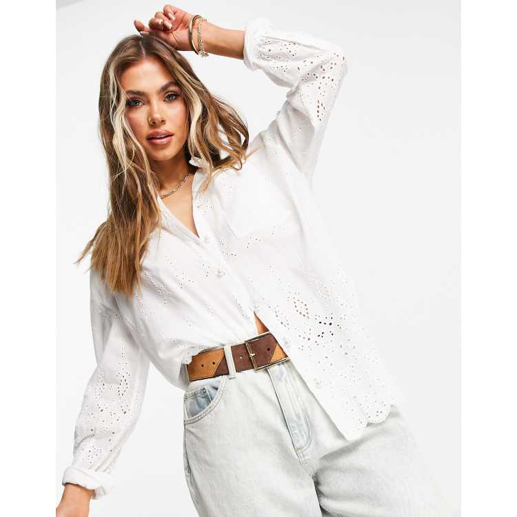 Eyelet Embroidered Shirt