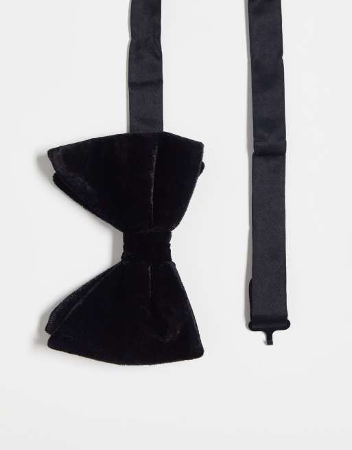 River Island - Farfallino in velluto nero