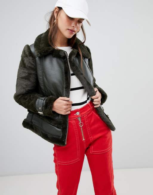 aviator jacket asos