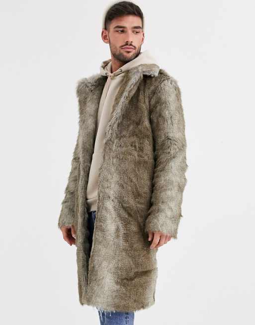 Asos mens outlet fur jacket