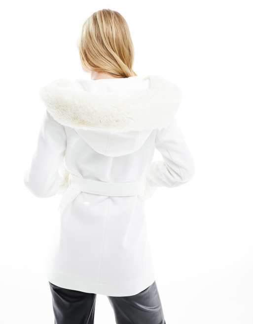 Faux fur sales robe coat