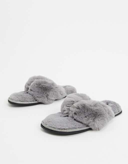 Grey river island slippers hot sale