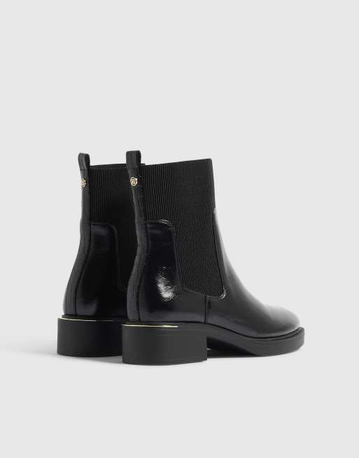 River Island Faux leather ankle boots in black, 4 of 4
