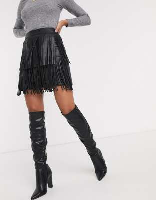 river island fringe skirt