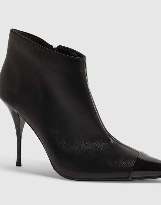River Island Faux leather high vamp boots in black, 3 of 4