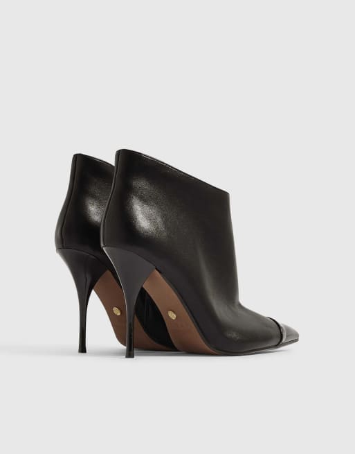 River Island Faux leather high vamp boots in black, 4 of 4