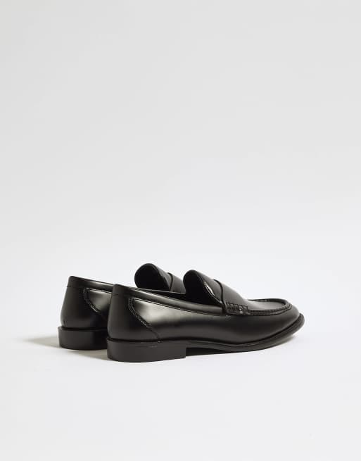 River Island Faux leather loafers in black, 4 of 4