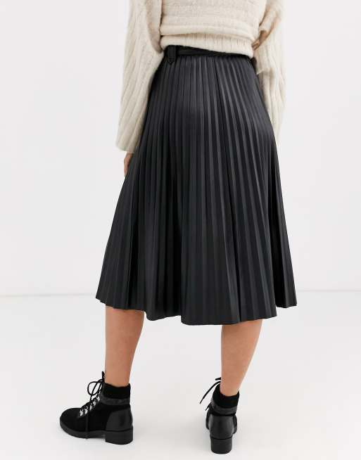 Pleated midi clearance skirt river island