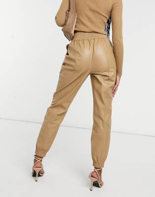 River Island balloon peg trousers in beige