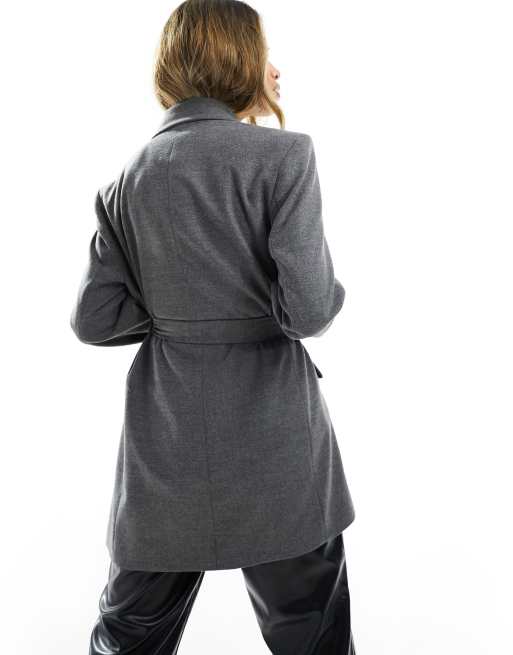 Belted wrap blazer store